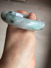 Load image into Gallery viewer, 57mm Certified Type A 100% Natural sunny green/dark green Jadeite Jade bangle AM94-2724
