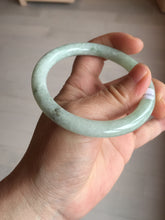 Load image into Gallery viewer, 55.7mm Certified 100% natural Type A light green round cut jadeite jade bangle BL54-3291
