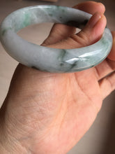 Load image into Gallery viewer, 57mm Certified Type A 100% Natural sunny green/dark green Jadeite Jade bangle AM94-2724
