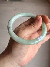 Load image into Gallery viewer, 55.7mm Certified 100% natural Type A light green round cut jadeite jade bangle BL54-3291
