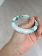 Load image into Gallery viewer, 53.7mm Certified 100% natural Type A sunny green purple jadeite jade bangle BQ35-4145
