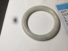 Load image into Gallery viewer, 54.8mm certified 100% natural type A light green/purple/yellow round cut jadeite jade bangle D124-8929
