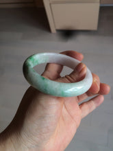 Load image into Gallery viewer, 55mm Certified 100% natural Type A sunny green/purple/white jadeite jade bangle BH29-5417
