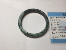 Load image into Gallery viewer, 64.5mm Certified Type A 100% Natural sunny green dark green gray black Jadeite bangle PD143-6237
