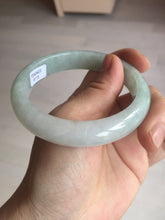 Load image into Gallery viewer, 58.8mm Certified Type A 100% Natural icy watery green white Jadeite Jade bangle BH86-9115
