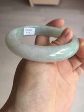 Load image into Gallery viewer, 58.8mm Certified Type A 100% Natural icy watery green white Jadeite Jade bangle BH86-9115
