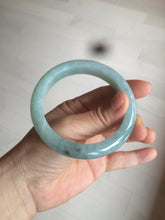 Load image into Gallery viewer, 56.8mm 100% natural Type A icy watery green  jadeite jade bangle AX51-7558
