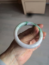 Load image into Gallery viewer, 55mm Certified 100% natural Type A sunny green/purple/white jadeite jade bangle BH29-5417
