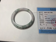 Load image into Gallery viewer, 53.5mm Certified type A 100% Natural sunny green/purple/yellow(Fu LU SHOU) Jadeite bangle BN42-5128
