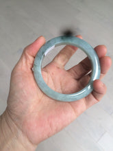 Load image into Gallery viewer, 56.8mm 100% natural Type A icy watery green  jadeite jade bangle AX51-7558
