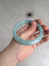 Load image into Gallery viewer, 56.8mm 100% natural Type A icy watery green  jadeite jade bangle AX51-7558
