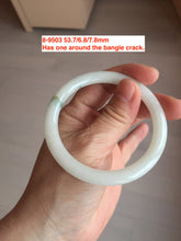 Load image into Gallery viewer, 53-59mm Type A 100% Natural light green/yellow/gray round cut Jadeite Jade bangle group GL28 Add-on items.
