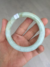 Load image into Gallery viewer, 55.5mm Certified 100% natural Type A light green yellow chubby round cut jadeite jade bangle BQ38-5780
