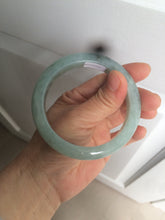 Load image into Gallery viewer, 56.8mm 100% natural Type A icy watery green  jadeite jade bangle AX51-7558
