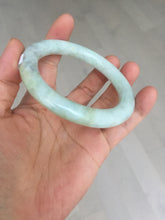 Load image into Gallery viewer, 55.5mm Certified 100% natural Type A light green yellow chubby round cut jadeite jade bangle BQ38-5780
