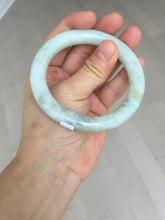 Load image into Gallery viewer, 55.5mm Certified 100% natural Type A light green yellow chubby round cut jadeite jade bangle BQ38-5780
