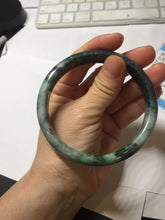 Load image into Gallery viewer, 64.5mm Certified Type A 100% Natural sunny green dark green gray black Jadeite bangle PD143-6237
