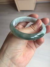 Load image into Gallery viewer, 54.5mm certified 100% natural icy watery oily dark green purple jadeite jade bangle BH87-9118
