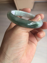 Load image into Gallery viewer, 54.5mm certified 100% natural icy watery oily dark green purple jadeite jade bangle BH87-9118
