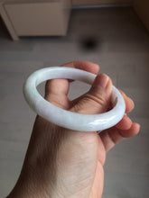 Load image into Gallery viewer, 55.5mm Certified 100% natural Type A sunny green/white jadeite jade bangle BH28-5421
