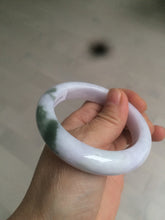 Load image into Gallery viewer, 53.3mm Certified 100% natural Type A olive green/white/purple jadeite jade bangle AZ24-5202
