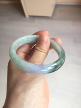 Load image into Gallery viewer, 54.5mm certified 100% natural icy watery oily dark green purple jadeite jade bangle BH87-9118
