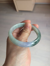 Load image into Gallery viewer, 54.5mm certified 100% natural icy watery oily dark green purple jadeite jade bangle BH87-9118
