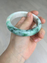 Load image into Gallery viewer, 59.7mm certified Type A 100% Natural sunny green white purple Jadeite Jade bangle BQ47-4134
