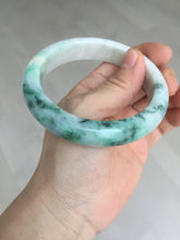 Load image into Gallery viewer, 59.7mm certified Type A 100% Natural sunny green white purple Jadeite Jade bangle BQ47-4134
