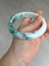 Load image into Gallery viewer, 59.7mm certified Type A 100% Natural sunny green white purple Jadeite Jade bangle BQ47-4134
