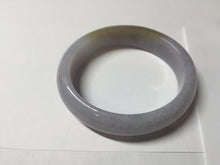 Load image into Gallery viewer, 47mm 100% natural Type A sunny green purple yellow brown oval jadeite bangle PD15
