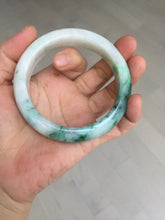 Load image into Gallery viewer, 59.7mm certified Type A 100% Natural sunny green white purple Jadeite Jade bangle BQ47-4134
