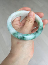 Load image into Gallery viewer, 59.7mm certified Type A 100% Natural sunny green white purple Jadeite Jade bangle BQ47-4134
