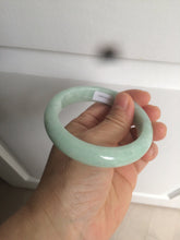 Load image into Gallery viewer, 56.6mm Certified Type A 100% Natural green Jadeite Jade bangle w94-2833
