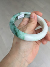 Load image into Gallery viewer, 59.7mm certified Type A 100% Natural sunny green white purple Jadeite Jade bangle BQ47-4134
