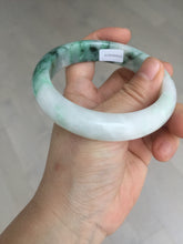 Load image into Gallery viewer, 59.7mm certified Type A 100% Natural sunny green white purple Jadeite Jade bangle BQ47-4134
