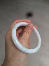 Load image into Gallery viewer, 55.5mm Certified 100% natural Type A sunny green/white jadeite jade bangle BH28-5421
