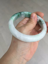 Load image into Gallery viewer, 59.7mm certified Type A 100% Natural sunny green white purple Jadeite Jade bangle BQ47-4134
