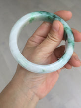 Load image into Gallery viewer, 59.7mm certified Type A 100% Natural sunny green white purple Jadeite Jade bangle BQ47-4134
