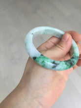 Load image into Gallery viewer, 54.6mm certified Type A 100% Natural sunny green white purple Jadeite Jade bangle BQ46-4148
