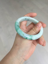 Load image into Gallery viewer, 54.6mm certified Type A 100% Natural sunny green white purple Jadeite Jade bangle BQ46-4148
