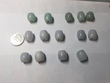 Load image into Gallery viewer, 13.3/12.5mm Type A 100% Natural  green/purple Jadeite Jade LuluTong (Every road is smooth) pendant group PB223
