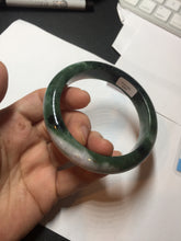 Load image into Gallery viewer, 58mm Certified 100% natural Type A dark green/purple Emerald Vale jadeite jade bangle PB93-8997
