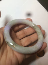 Load image into Gallery viewer, 54.3mm Certified 100% natural Type A green/brown/purple round cut jadeite jade bangle AZ26-5218
