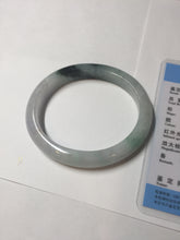 Load image into Gallery viewer, 51.5mm certified Type A 100% Natural sunny green purple oval Jadeite Jade bangle BN43-5137
