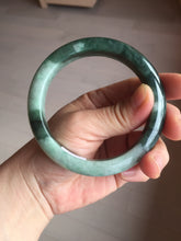 Load image into Gallery viewer, 卖了 61mm Certified Type A 100% Natural forest dark green Jadeite jade bangle BF131-2711
