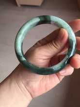 Load image into Gallery viewer, 卖了 61mm Certified Type A 100% Natural forest dark green Jadeite jade bangle BF131-2711
