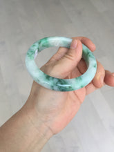 Load image into Gallery viewer, 57.7mm certified Type A 100% Natural sunny green white purple Jadeite Jade bangle BQ44-4138
