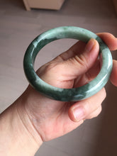 Load image into Gallery viewer, 卖了 61mm Certified Type A 100% Natural forest dark green Jadeite jade bangle BF131-2711
