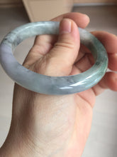 Load image into Gallery viewer, 57.1mm certified 100% natural icy watery oily dark green purple jadeite jade bangle BH90-9116
